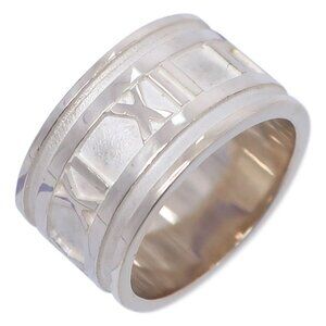 TIFFANY&Co. Atlas wide Ring Silver925 #5.4(US Size) 7.6g Women